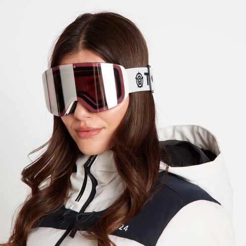 Arosa Goggles Matt White Vermillion