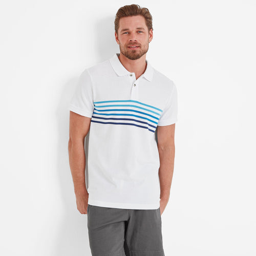 Bolton Men's Polo Shirt in Optic White TOG24