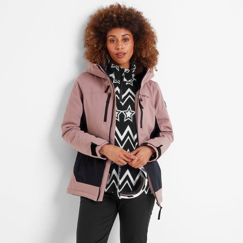 Montana Womens Ski Jacket Black/Faded Pink TOG24