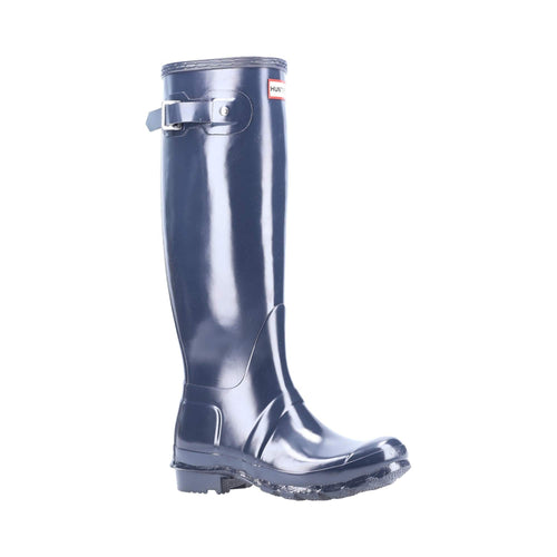 Hunter Original Tall Gloss Womens Wellington Boots Navy – TOG24