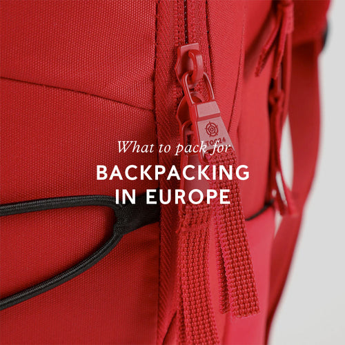 What to pack for backpacking in Europe TOG24