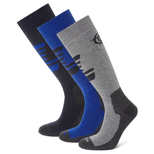 Bergenz 3 Pack Royal Blue Ski Socks | Mens Ski Socks | TOG24