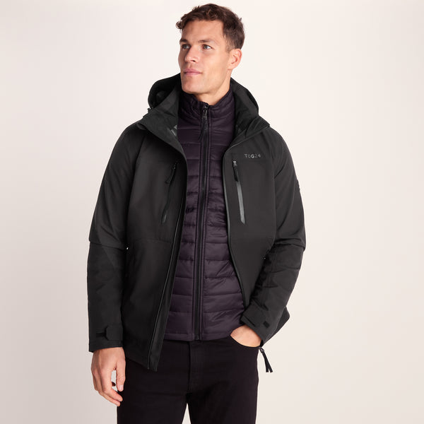 Denton Mens 3-in-1 Waterproof Jacket - Black – TOG24