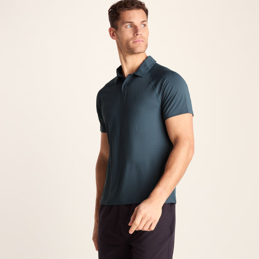 Hector Mens Performance Polo Shirt - Aegean Teal