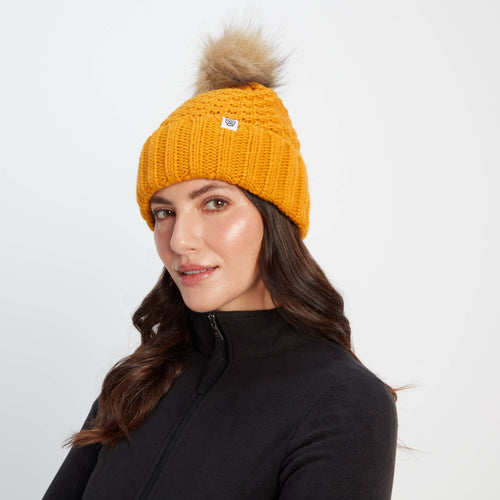 Keeley Knit Hat in Golden Yellow | Accessories | TOG24