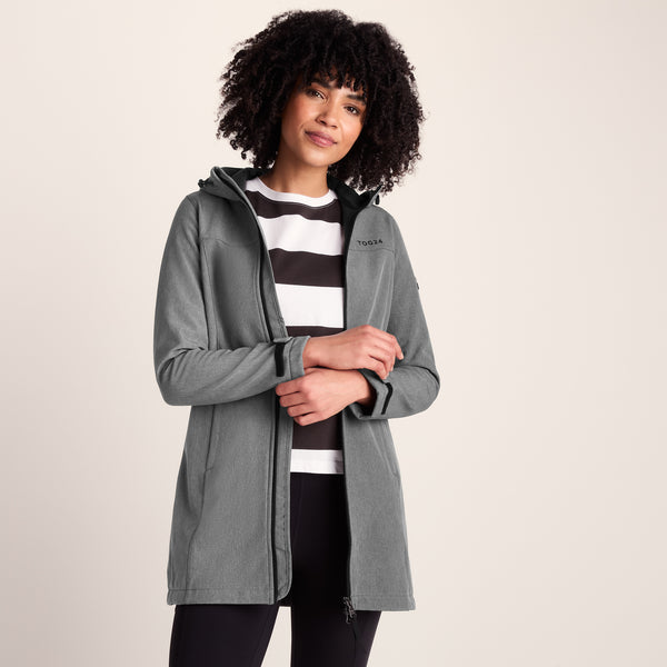 TOG 24 Keld – Giacca Softshell Donna Con Cappuccio, Impermeabile E Antivento, Fodera In Micropile, Taglia 20, Nero