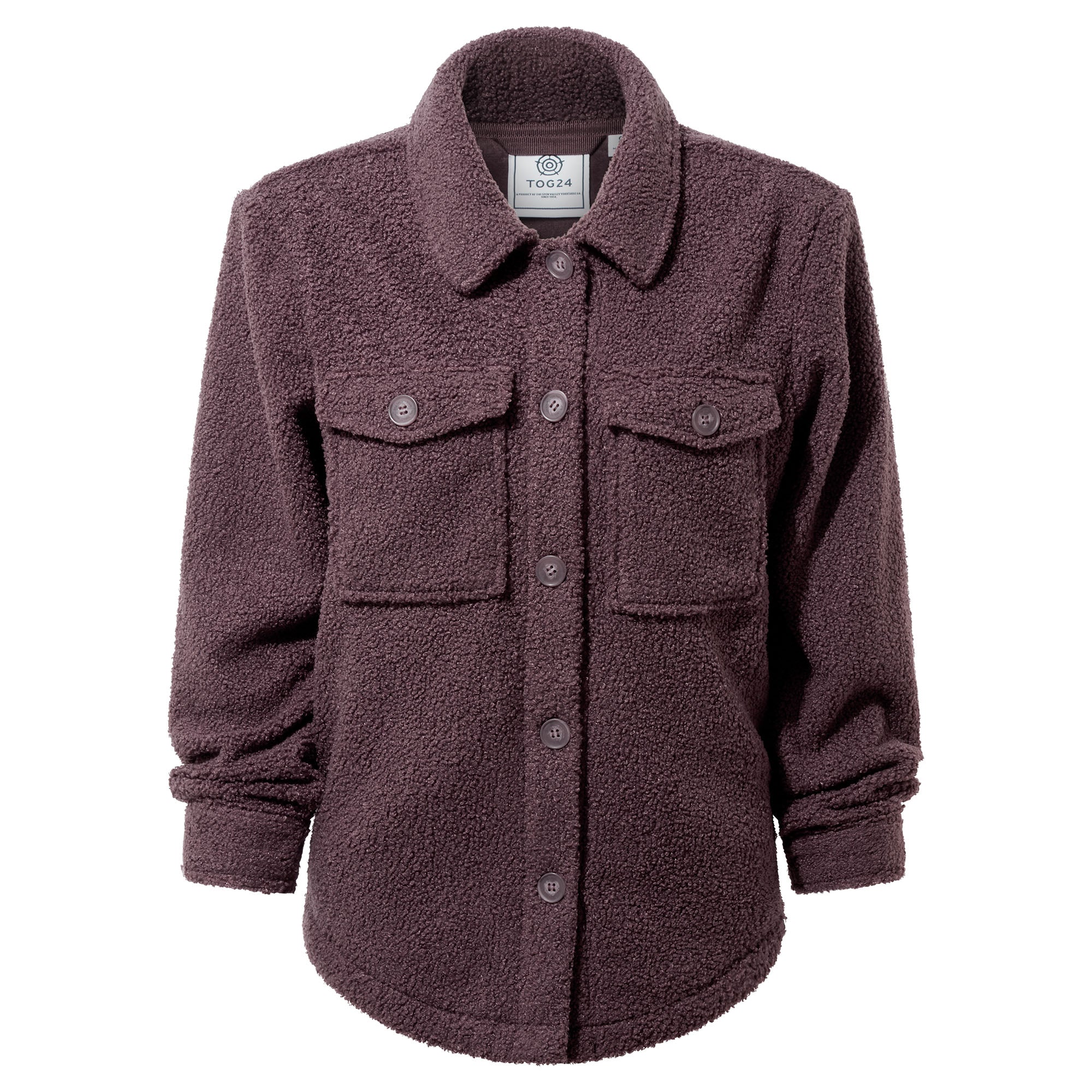 Maxine Womens Shacket Dark Mauve – TOG24