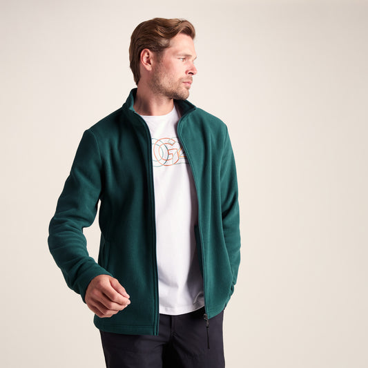 Revive Mens Fleece Jacket - Dark Turquoise