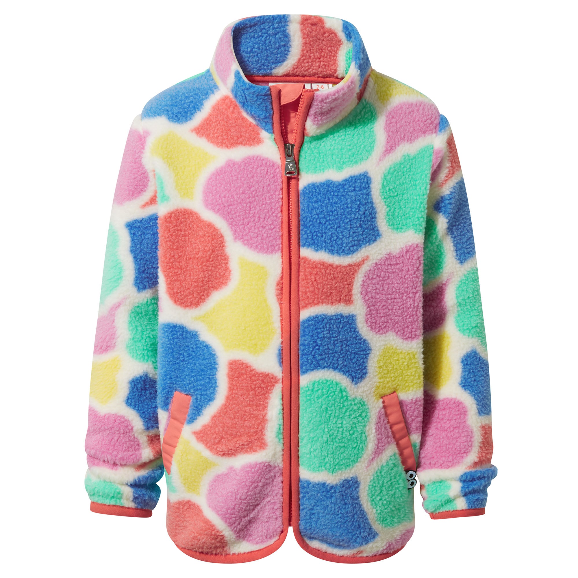 Sardi Kids Shaun the Sheep Sherpa Jacket Piglet Pink Sheep Print