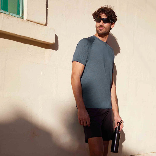 Fraser Mens Performance T-Shirt - Summer Sky