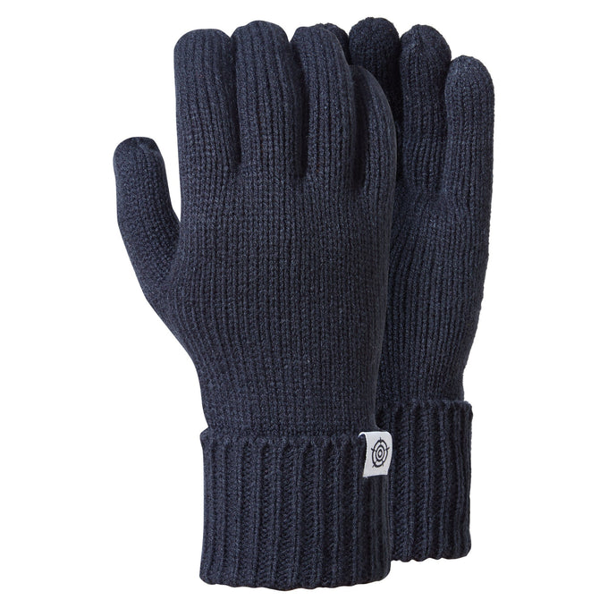 Brazen Knitted Gloves - Dark Indigo