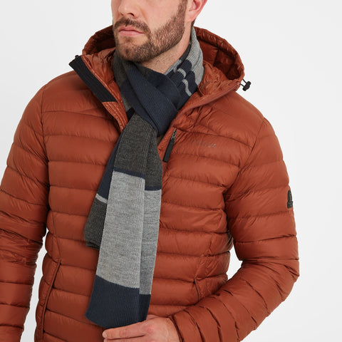 Brington Blocked Scarf Dark