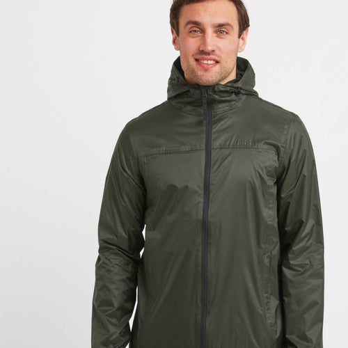 Craven Mens Waterproof Packaway Jacket - Dark Khaki – TOG24