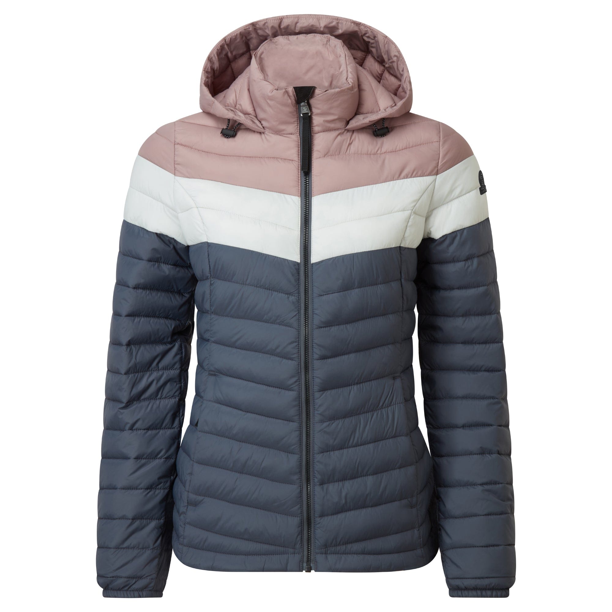 Garriston Lightweight Padded Jacket Washed Blue Pink