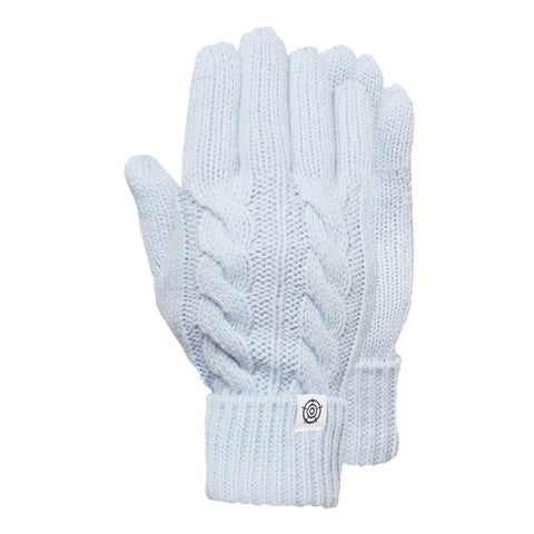 Grouse Cable Knit Gloves Ice