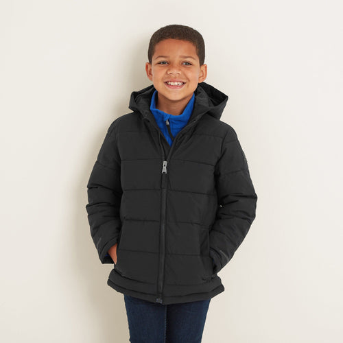 Black Harecroft Kids Premium Quilted Jacket | TOG24