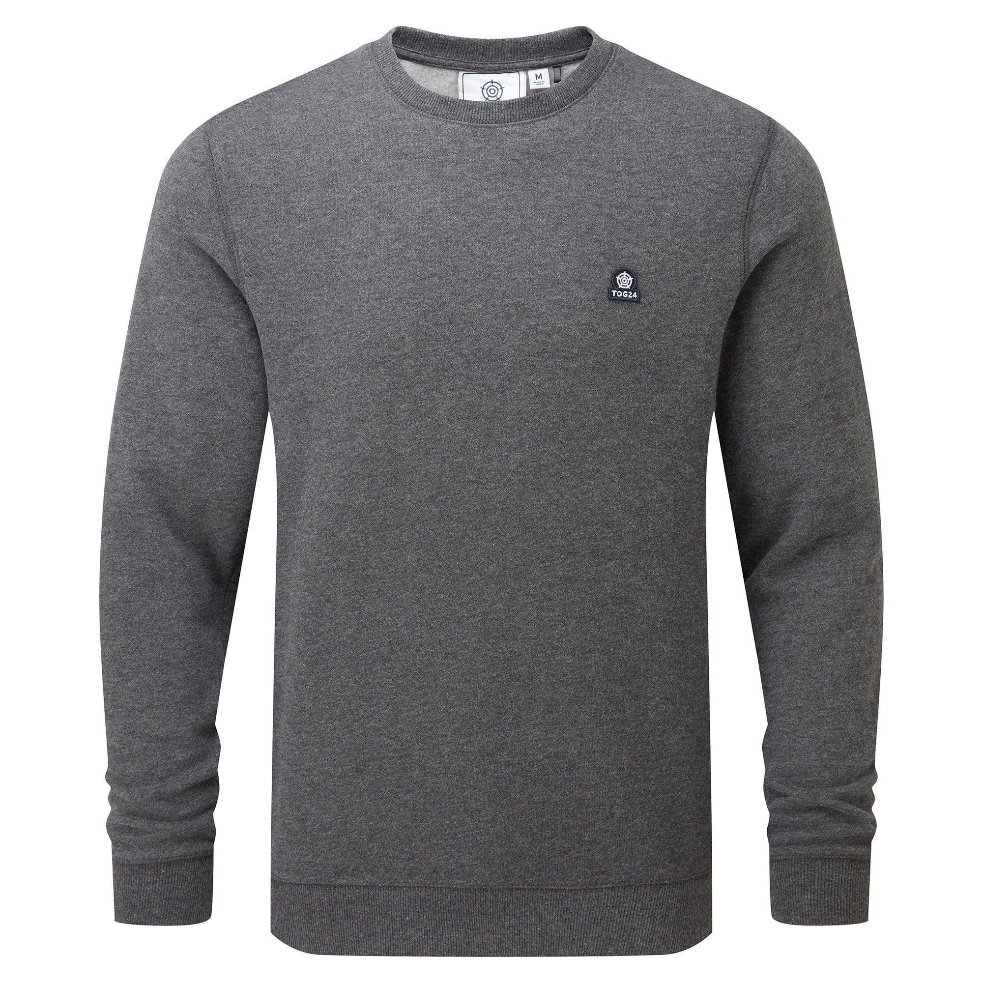 Mellor Supersoft Cotton Rich Sweat Dark Grey Marl