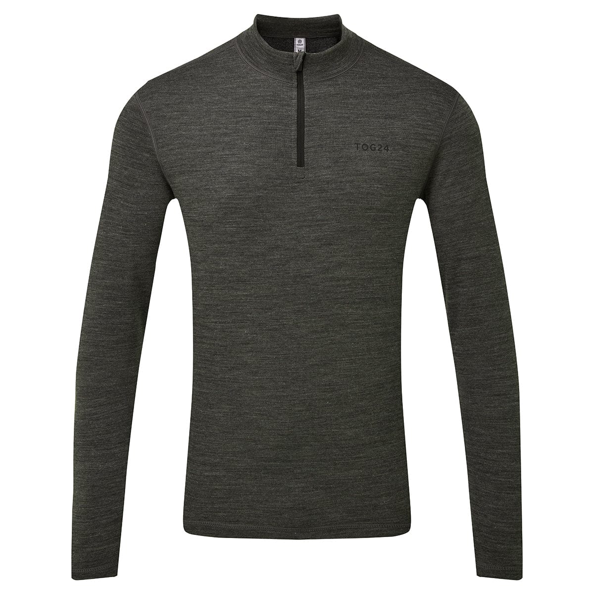 Nevis Merino Base Layer Zip Neck Marl