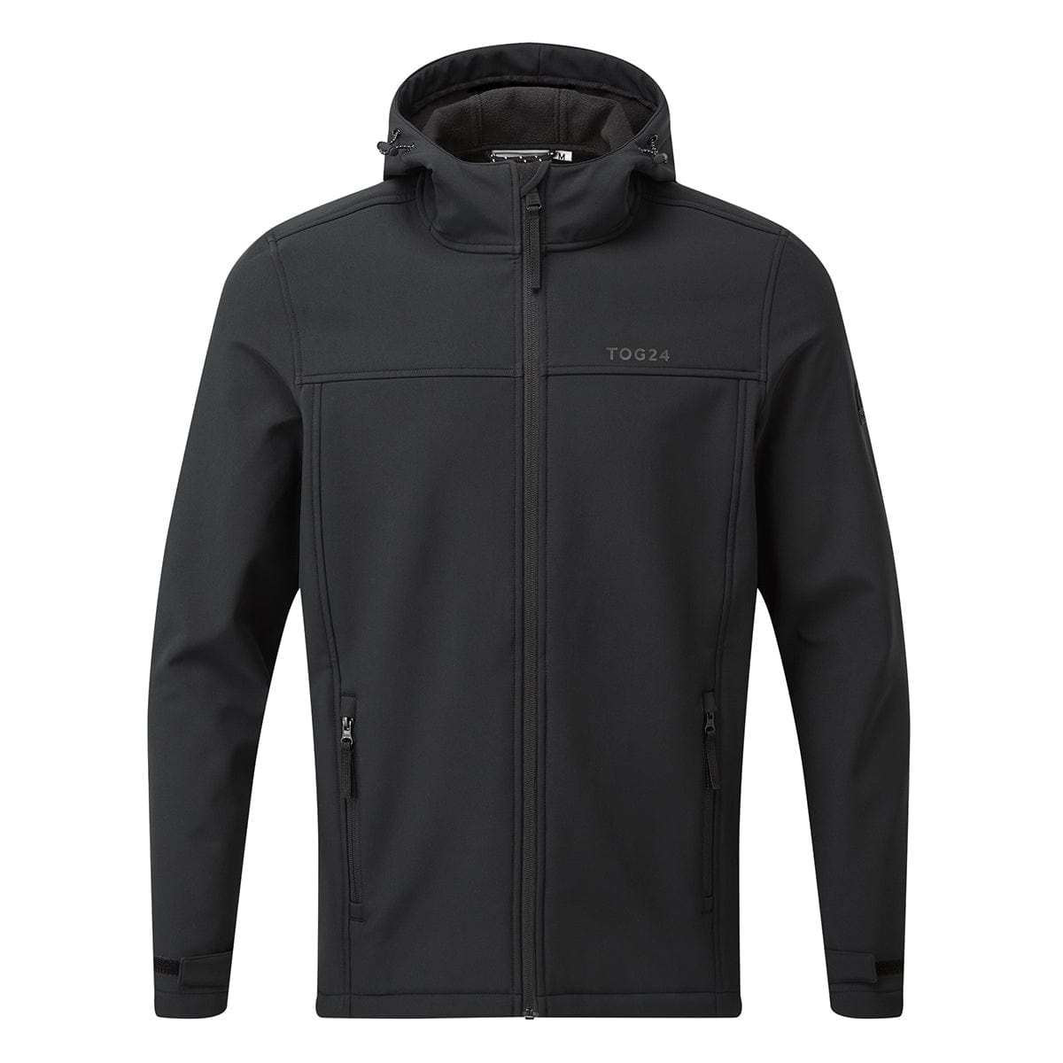 Tog24 Mens Shower Resistant Softshell Hooded Jacket