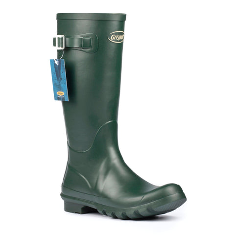 Green Grisport Rubber Strap Wellington Boot TOG24